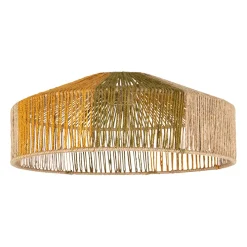 Abat-jour pour suspension en fer et jute naturel d50cm - Aurore