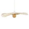 Abat-jour pour suspension en papier blanc d60cm - Louisette