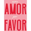 Affiche "More amor por favor" 30x40cm