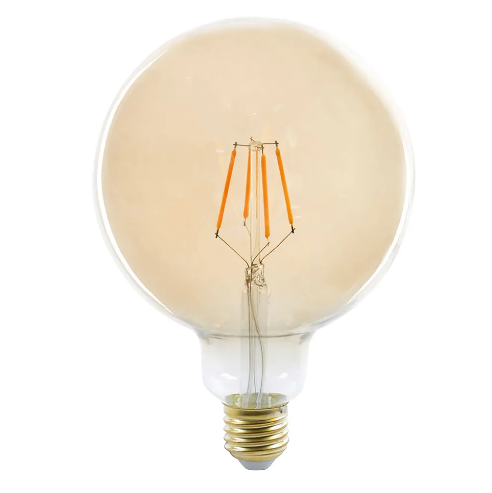 Ampoule LED globe XL filament ambre E27 4W
