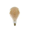 Ampoule LED poire XL filament spirale ambre E27 4W