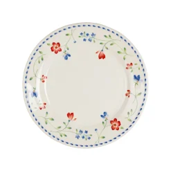 Assiette à dessert en faïence fleurs multicolores d20cm - Marinette