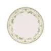 Assiette à dessert en faïence vert d21cm - Faustine