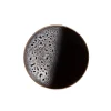 Assiette à dessert en grès noir et blanc d21cm - Kyle