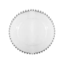Assiette a dessert en verre d20cm - perloa