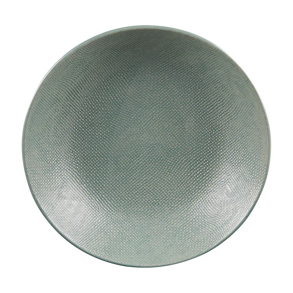 Assiette calotte en grès sauge d25cm - Vesuvio