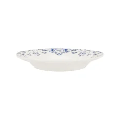 Assiette creuse en faïence bleu d23cm - Clothilde