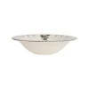 Assiette creuse en faïence anthracite d20cm - Damier