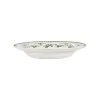 Assiette creuse en faïence vert d23cm - Faustine