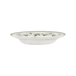 Assiette creuse en faïence vert d23cm - Faustine