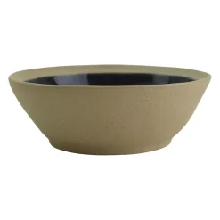 Assiette creuse en grès bleu marine d18cm - Jade
