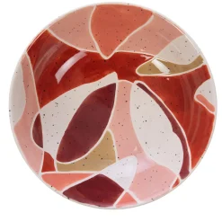 Assiette creuse en grès terracotta d19cm - Elena