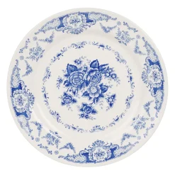 Assiette plate en faïence bleu d26cm - Clothilde
