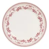 Assiette plate en faïence bordeaux d26cm - faustine