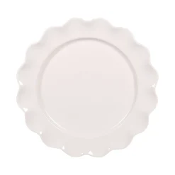 Assiette plate en grès beige d27cm - Agra