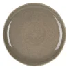 Assiette plate en grès gris d26cm - Carla