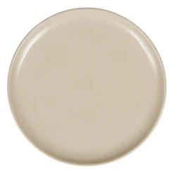 Assiette plate en grès sable d27cm - Ingrid