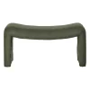 Banc en velours côtelé vert - Minimal