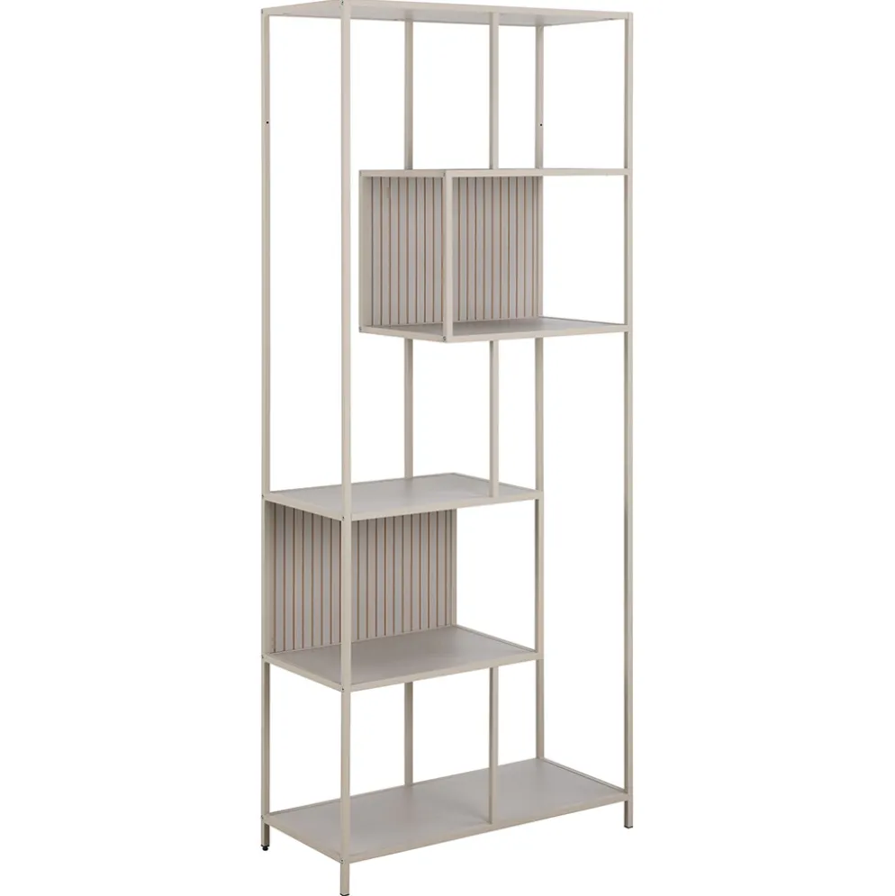 Bibliothèque en acier gris h185cm - Seaford