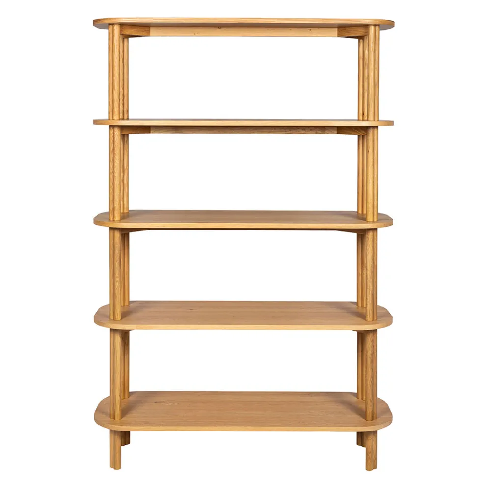 Bibliothèque en chêne naturel 110x40xh170cm -Sirocoo