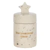 Boite a dent bonheur en grès blanc d4cm - Bonne Etoile