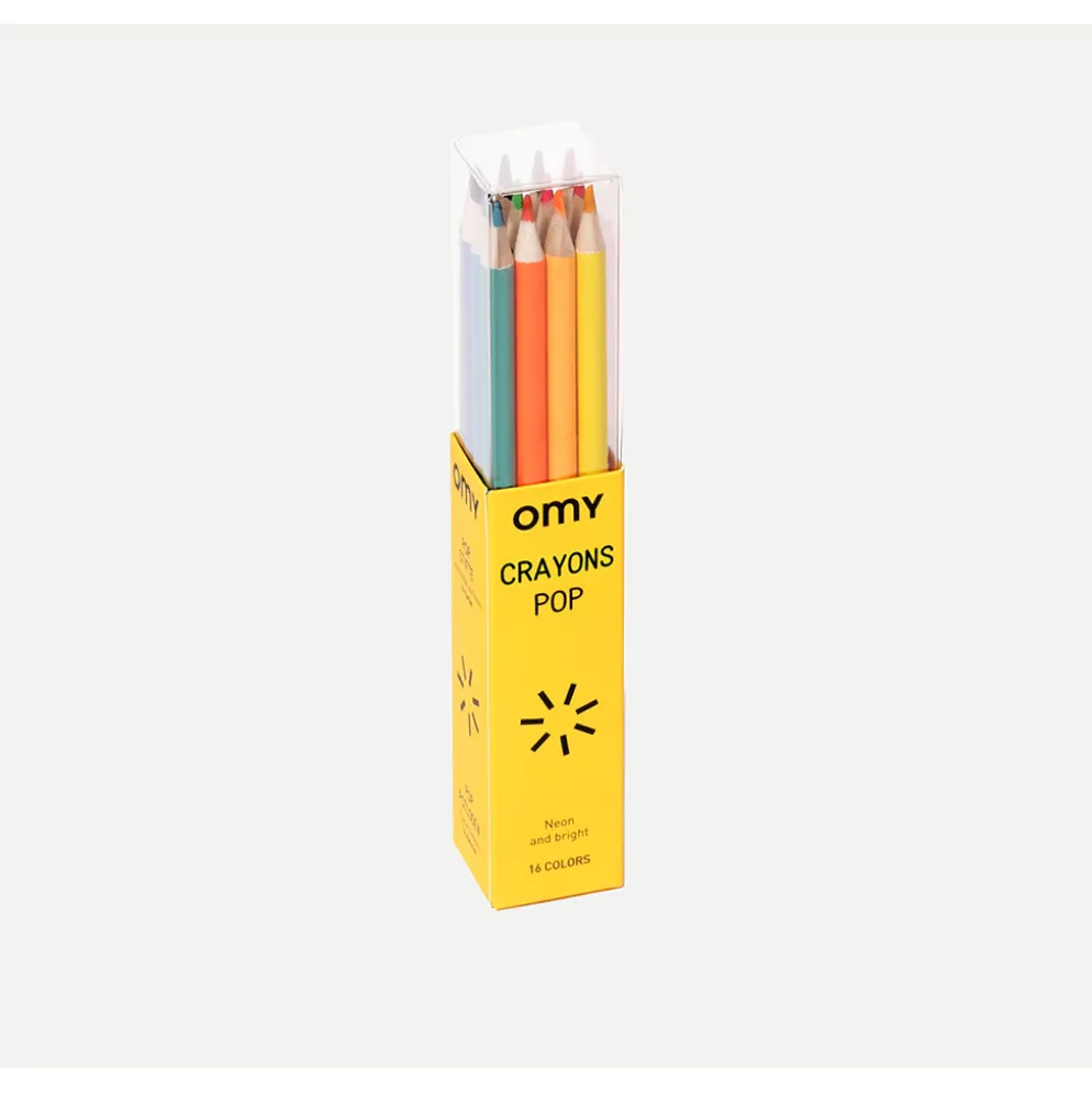 Boite de 16 crayons de couleurs pop