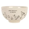 Bol en grès blanc 30cl - La Ferme