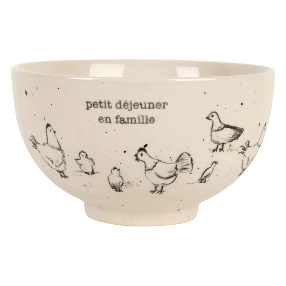 Bol en grès blanc 30cl - La Ferme