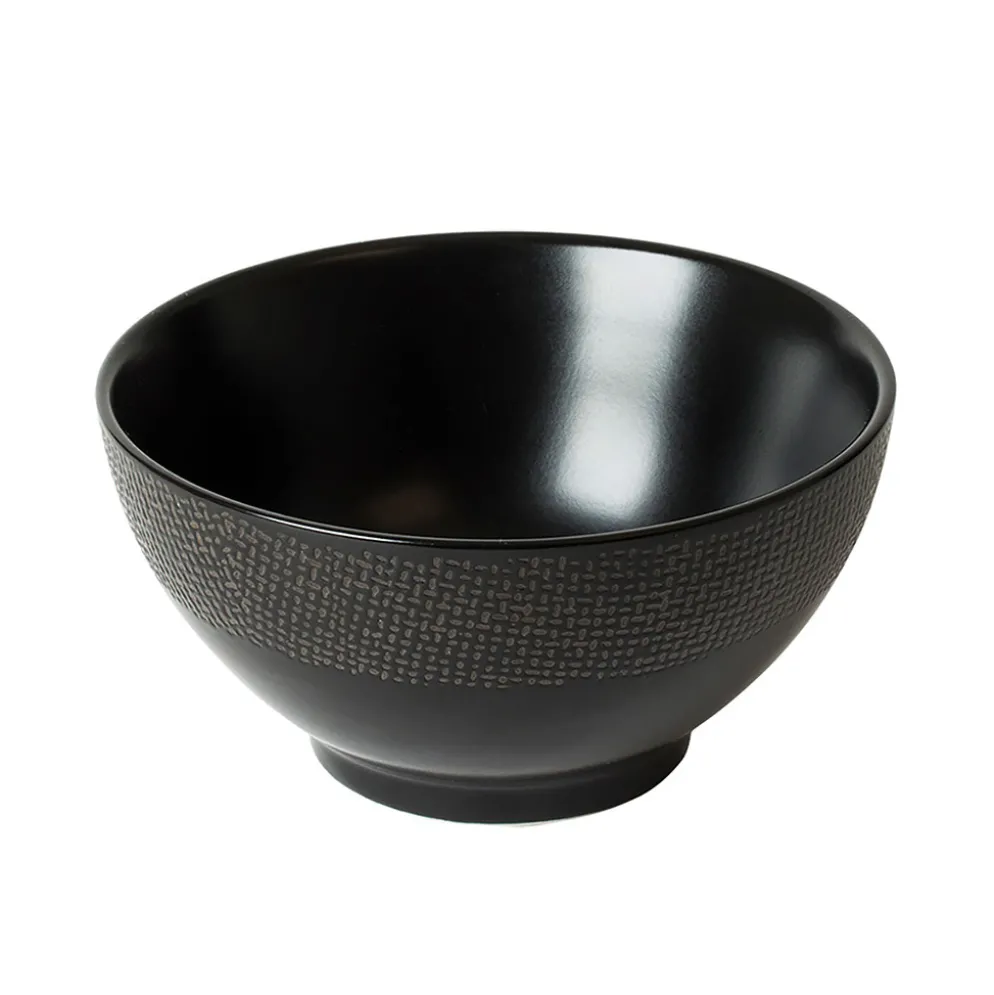 Bol en grès noir d14cm - vesuvio