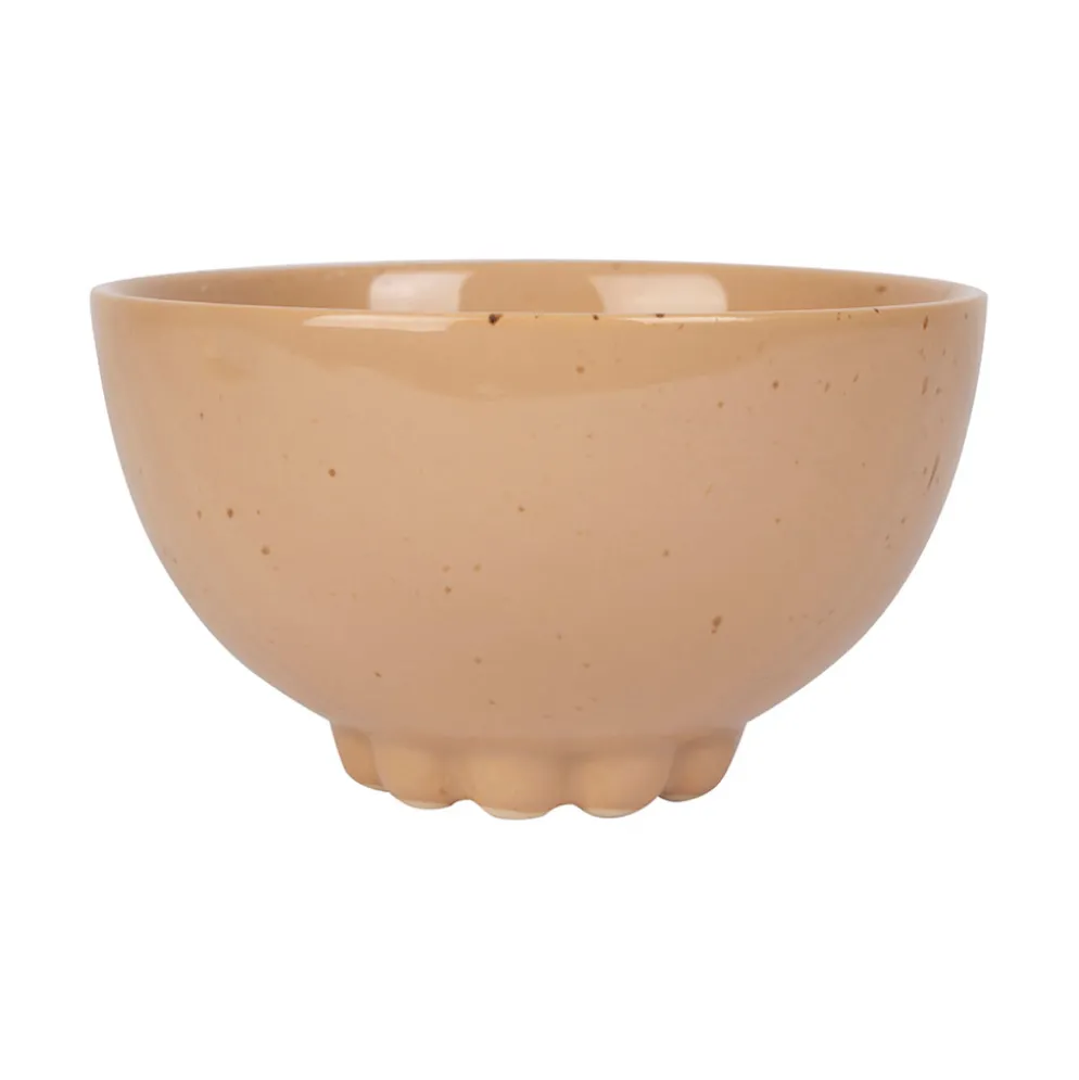 Bol moucheté en grès nude 40cl - Organic