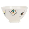 Bol skieur en faïence blanc 75cl - Collection