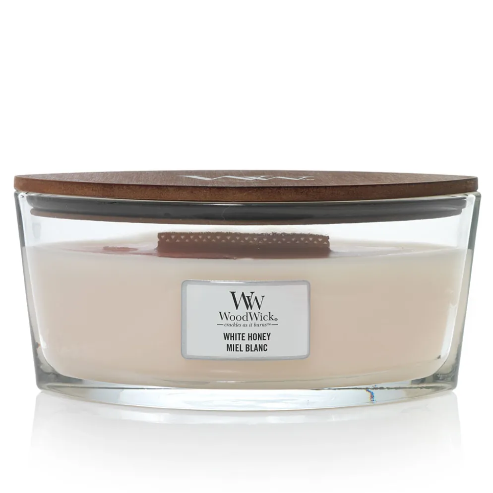 Bougie ellipse parfumée Miel blanc