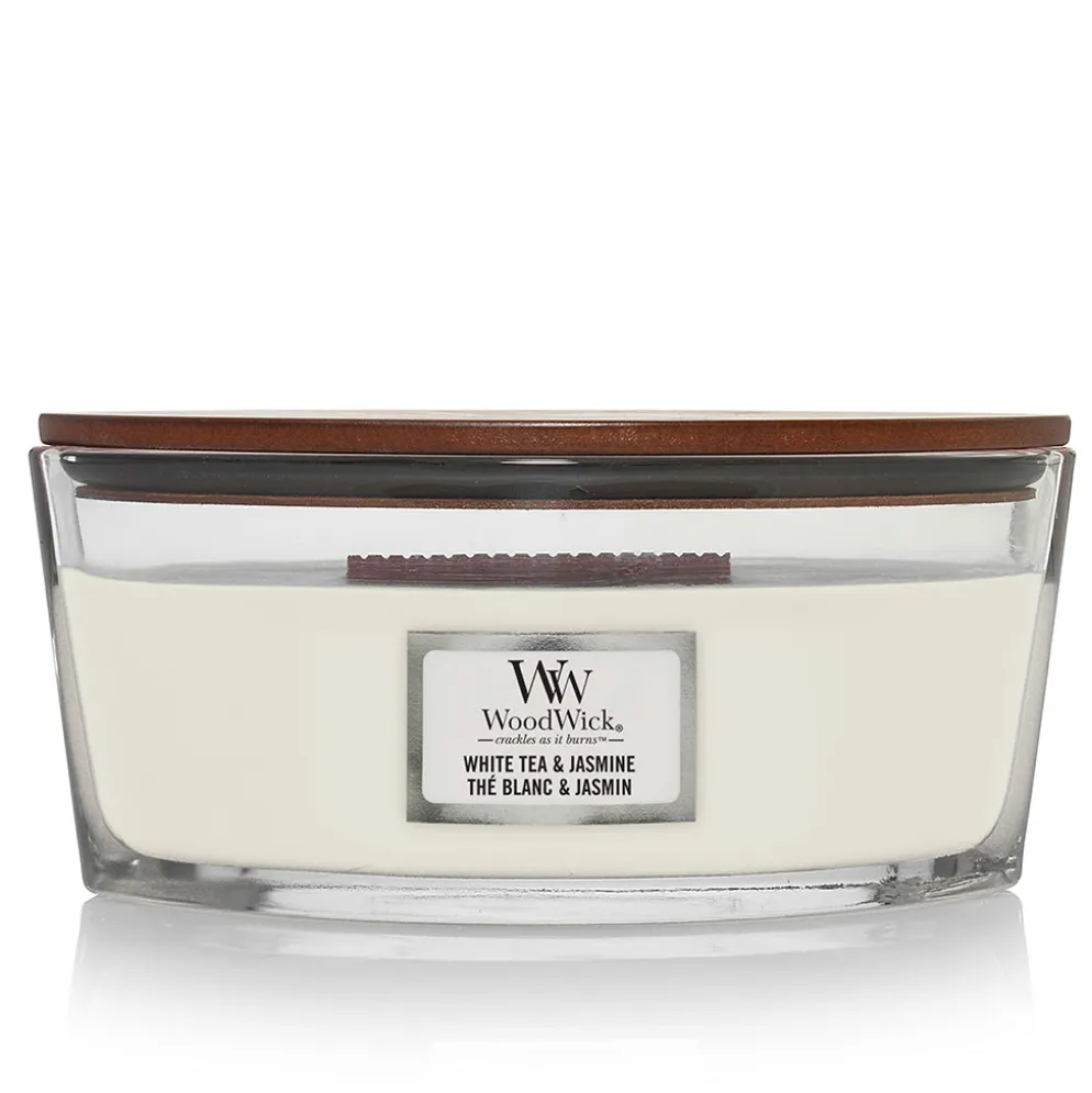 Bougie ellipse parfumée Thé blanc et Jasmin