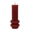 Bougie led pilier violet h22cm