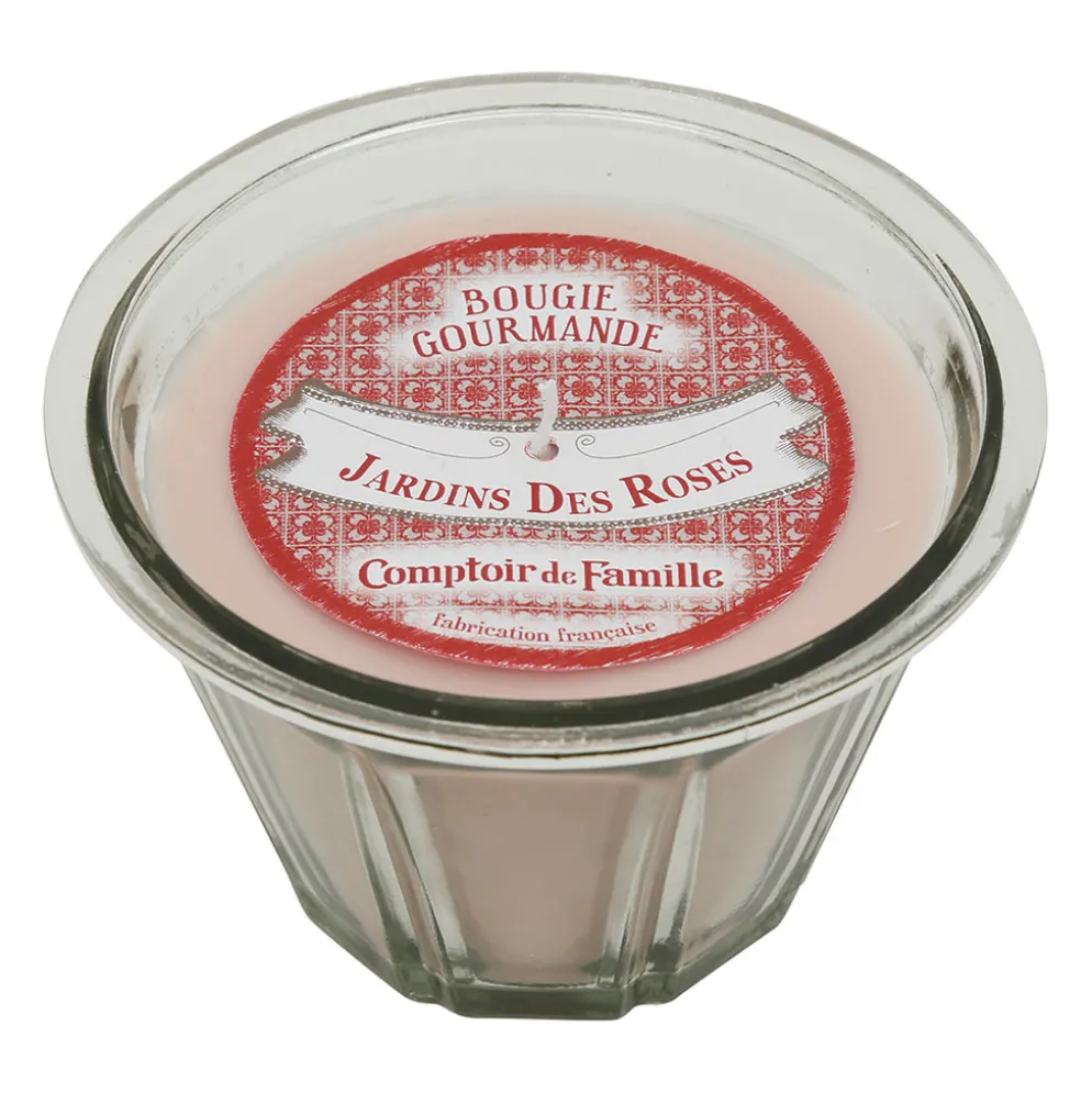Bougie senteur jardin des rose poudré