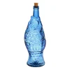 Bouteille Poisson bleu 1.1l en verre recyclé