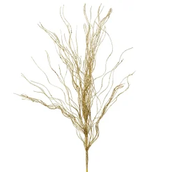 Branchage artificiel filairia en tissu doré h83cm