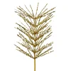 Branchage artificiel fougère en tissu doré h57cm