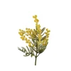 Branche de mimosa artificiel jaune h38cm
