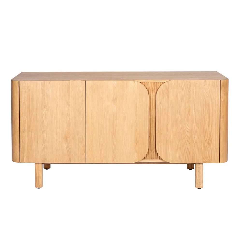 Buffet 3 portes en chêne naturel L154cm - Sirocco
