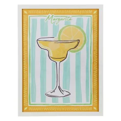 Cadre déco margarita jaune vert et bleu 32x42cm - Gallery