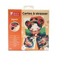 Carte à broder (x3) japon