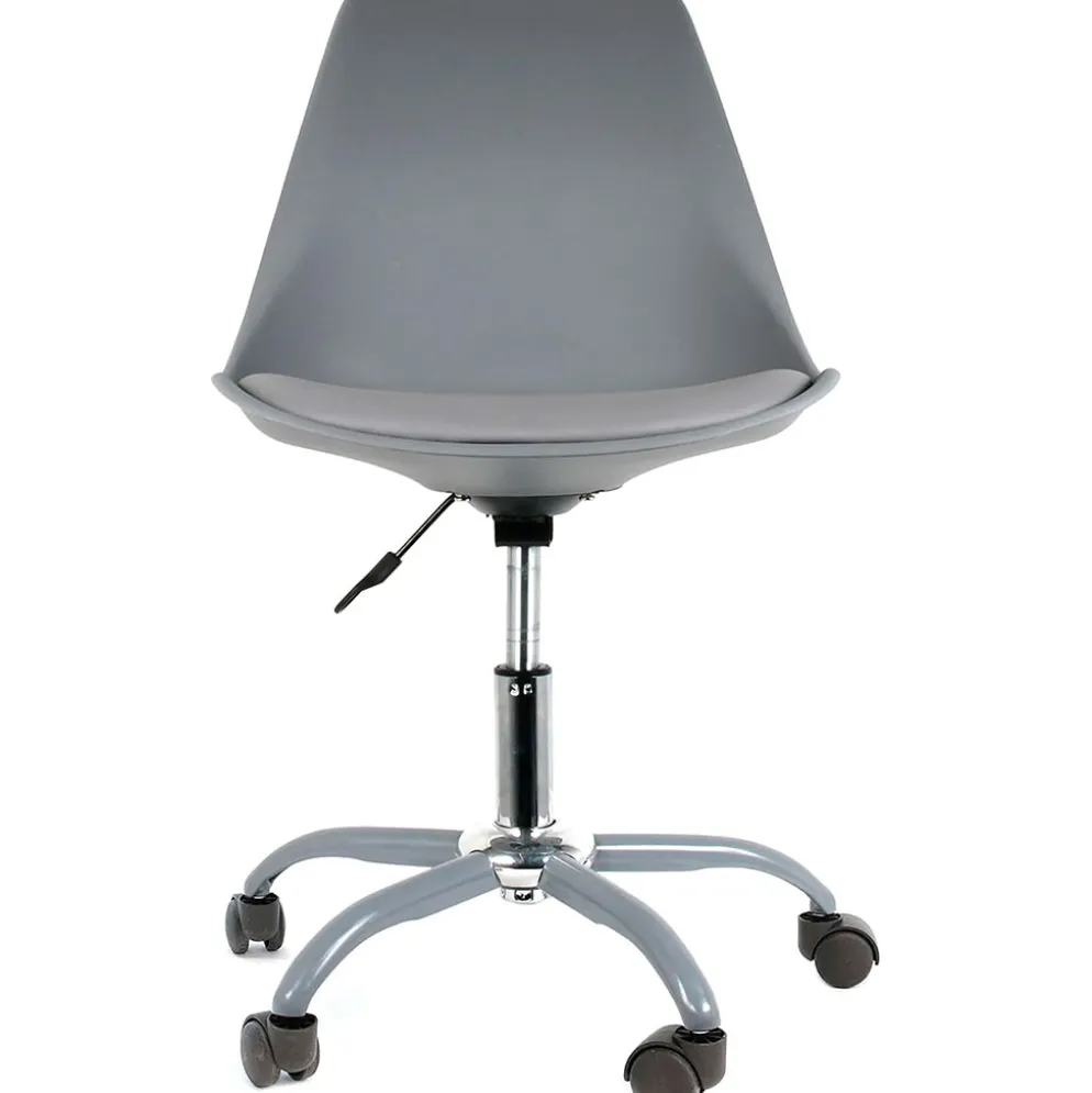 Chaise de bureau à roulettes gris - Samantha