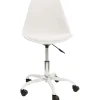 Chaise de bureau à roulettes blanc - Samantha