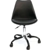 Chaise de bureau à roulettes noir - Samantha