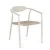 Chaise de jardin en aluminium gris - Linares