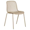Chaise de jardin en plastique sable - Briana