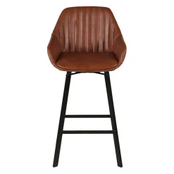 Chaise haute pivotante marron h65cm - Moss