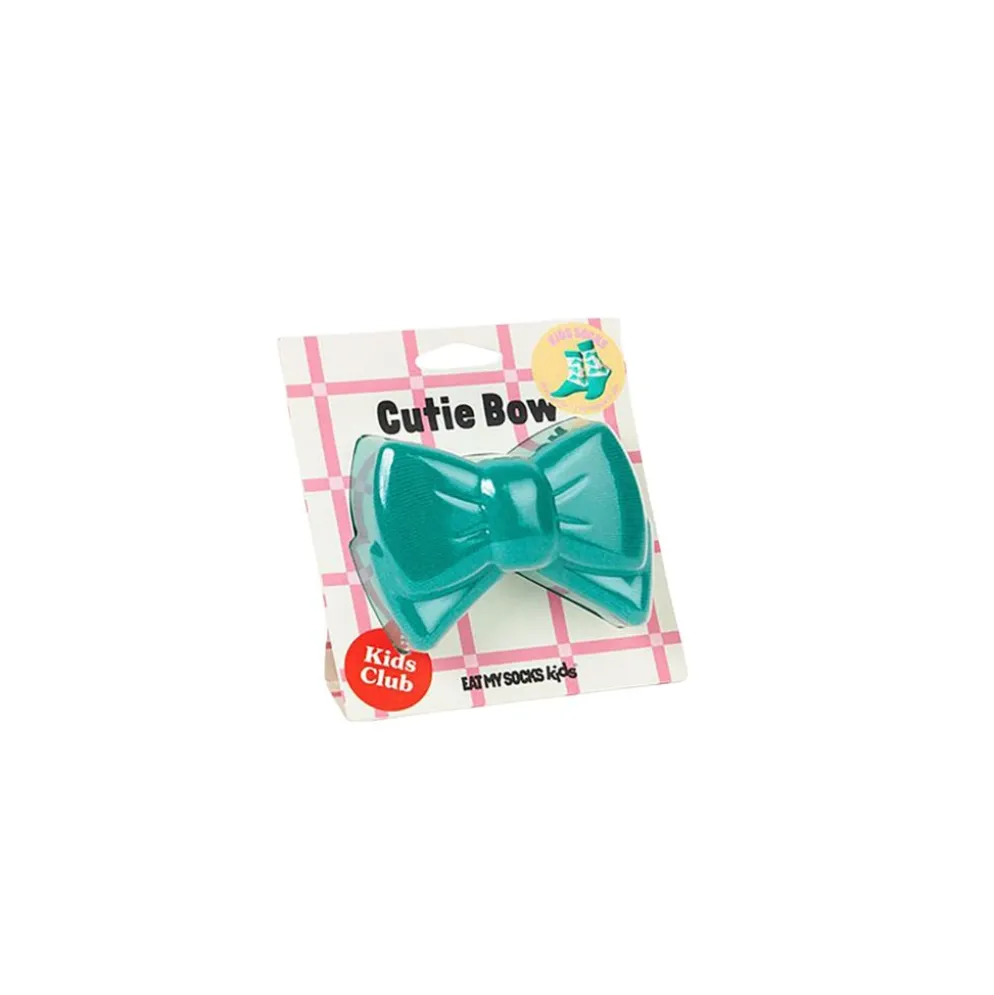 Chaussettes enfant en coton nœud papillon bleu