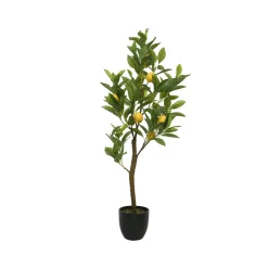 Citronnier artificiel avec pot h92cm